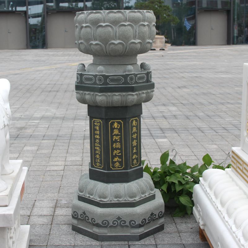 石雕出食臺(tái)、寺廟供奉青石施食臺(tái)