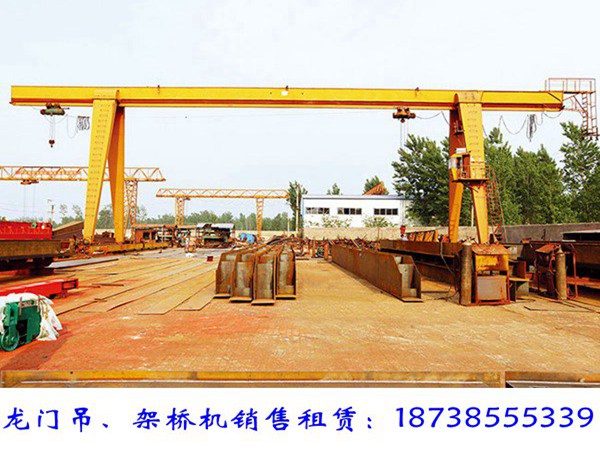 湖北恩施龍門(mén)吊出租廠家16t單梁門(mén)機(jī)各部件安裝