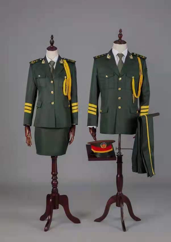 高校國(guó)旗班服裝服飾禮賓儀仗隊(duì)服三軍儀仗隊(duì)服閱兵服裝服飾道具現(xiàn)貨