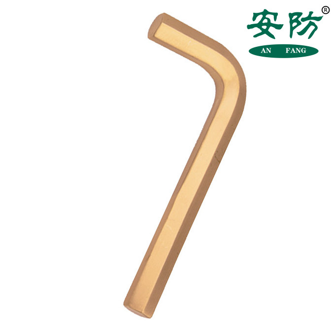安防工具批發(fā)供應(yīng)銅合金無火花六方扳手 銅制扳手 銅合金手動(dòng)內(nèi)六方扳手