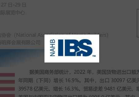 2024年第81屆美國(guó)國(guó)際建筑材料展覽會(huì) IBS