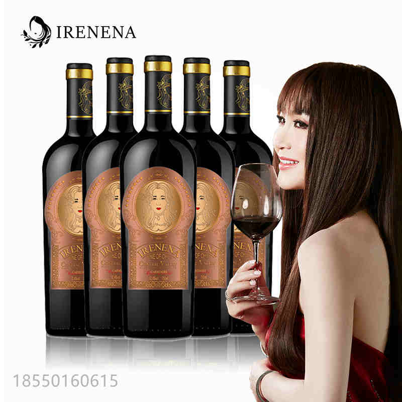  溫碧霞IRENENA紅酒品牌，美娜干紅葡萄酒750ml