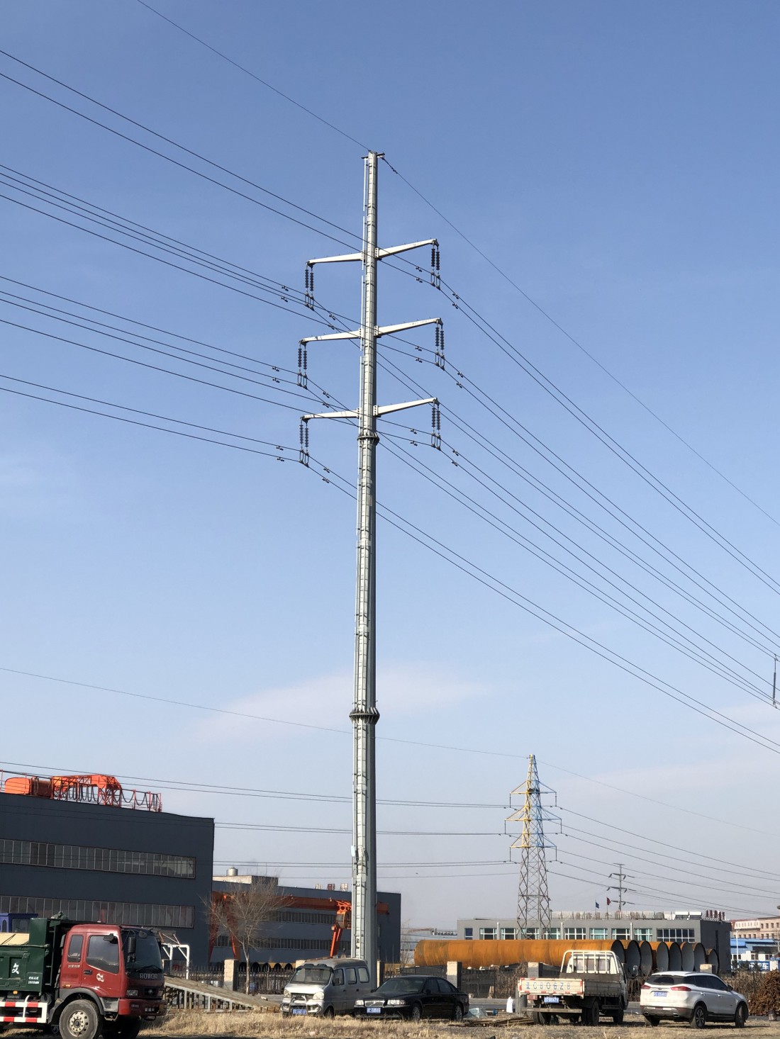 河北10kv電力鋼桿 電力鋼管塔 電力鋼管桿 電力鋼樁基礎(chǔ)
