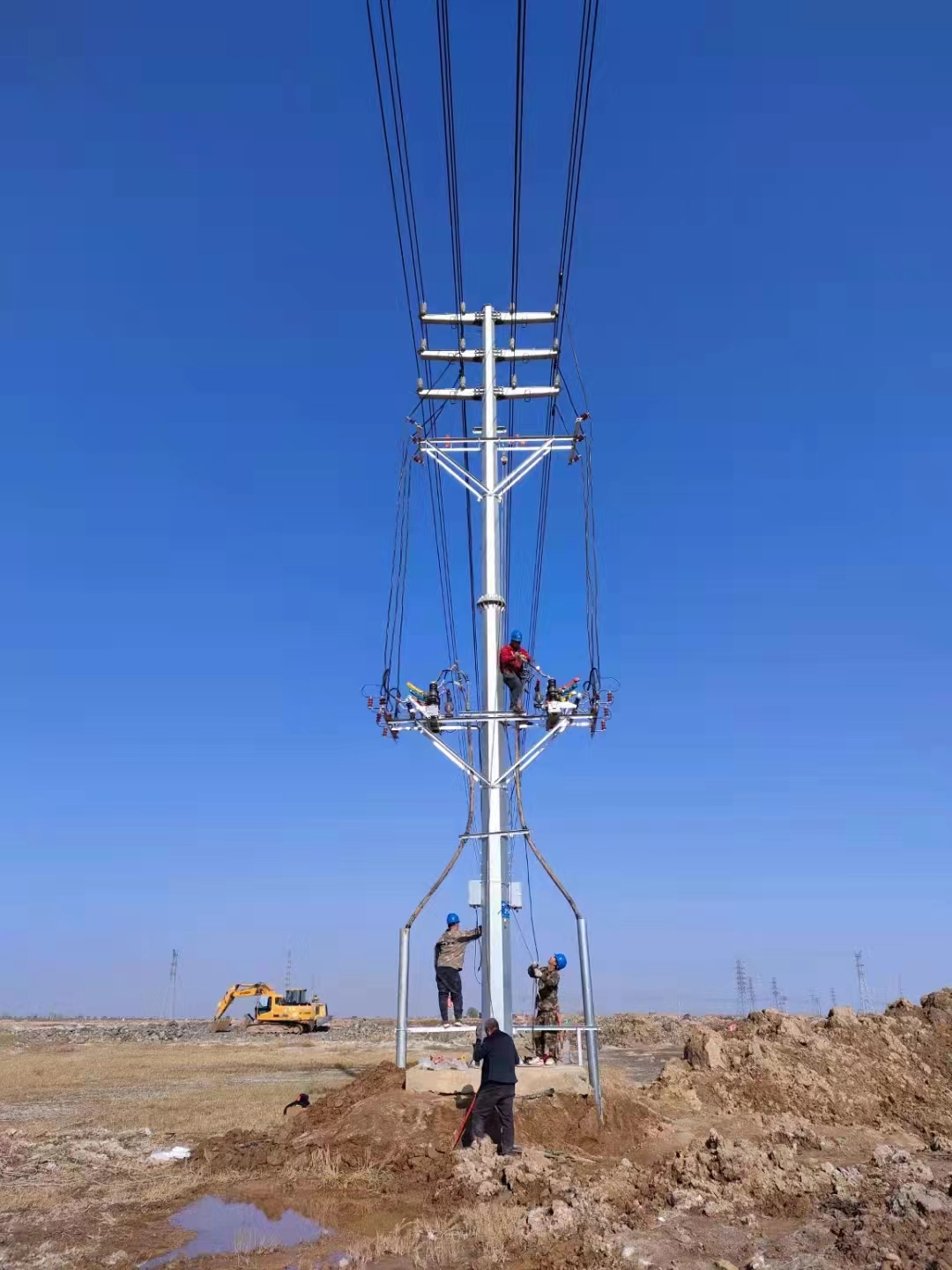 河北電力鋼桿廠家 電力鋼管塔 電力鋼樁基礎(chǔ)廠家