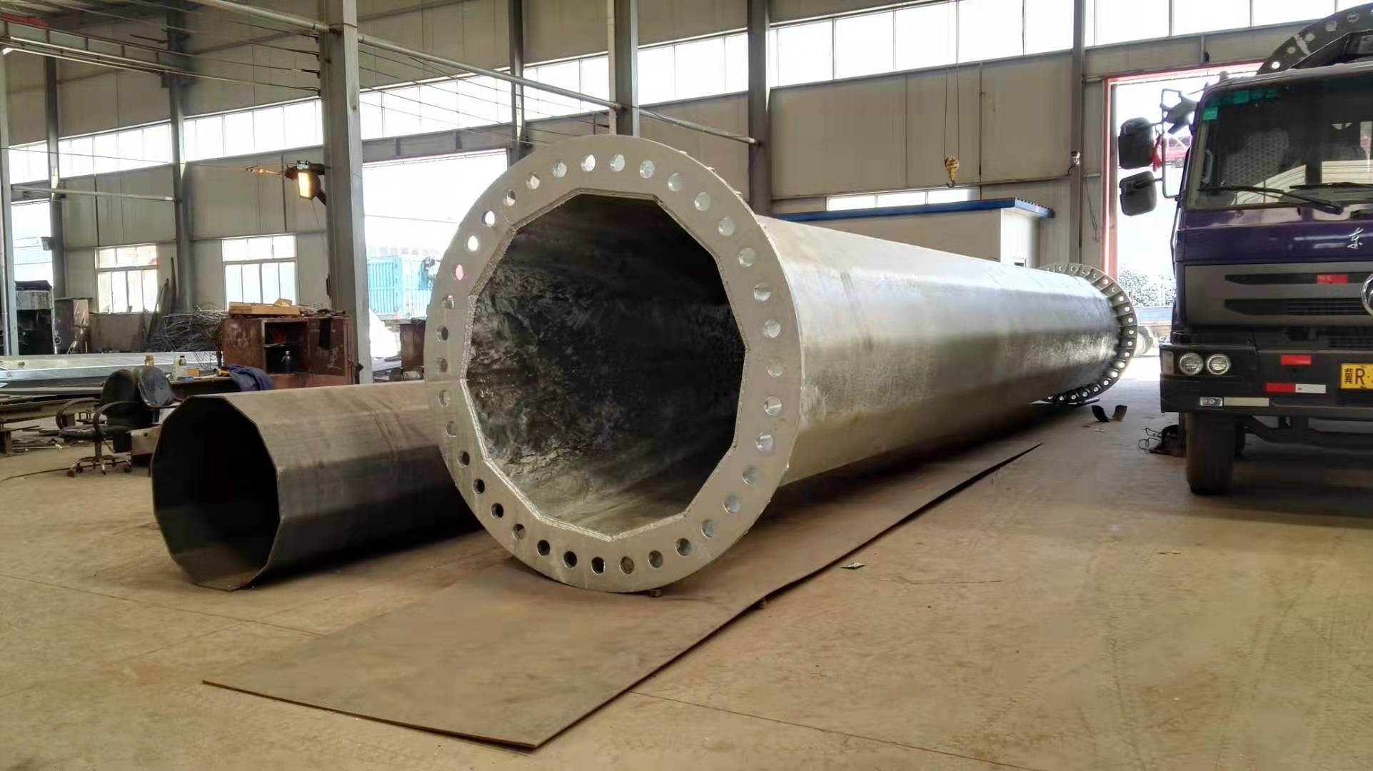 河北電力鋼管塔 電力鋼桿 電力鋼管樁 